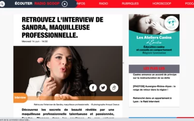 Interview de Sandra, maquilleuse à Lyon, par Radio Scoop